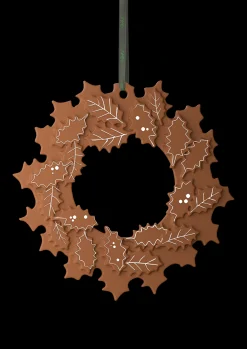 Kähler Julepynt|Julepynt*Gingerbread Julekrans Ø18.5 cm brun - Kjøp nå