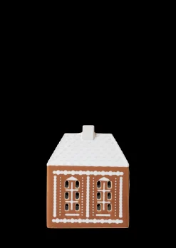 Kähler Lysestaker Og Stearinlys|Lyshus*Gingerbread Lyshus medium brun