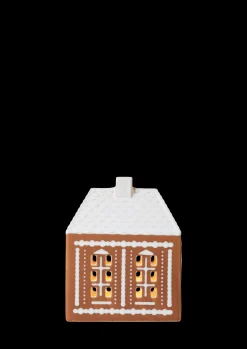 Kähler Lysestaker Og Stearinlys|Lyshus*Gingerbread Lyshus medium brun