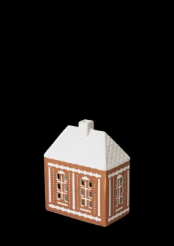 Kähler Lysestaker Og Stearinlys|Lyshus*Gingerbread Lyshus medium brun