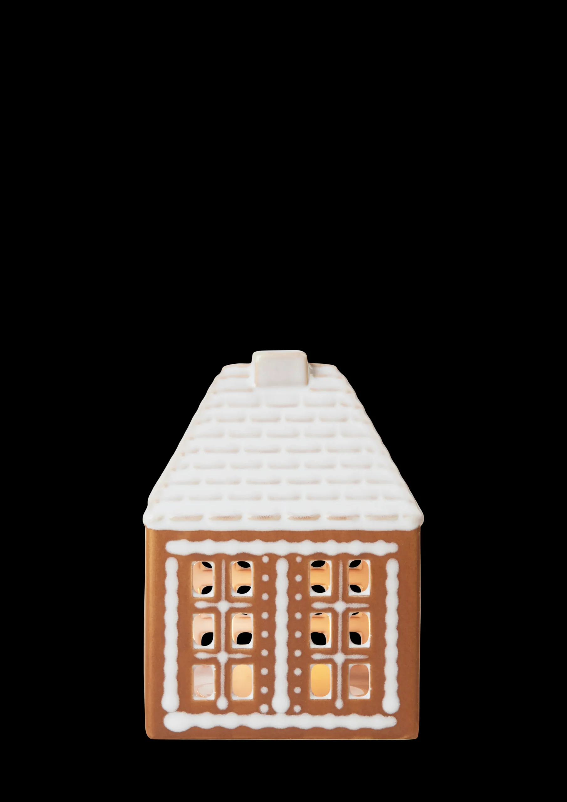 Kähler Lysestaker Og Stearinlys|Lyshus*Gingerbread Lyshus liten brun