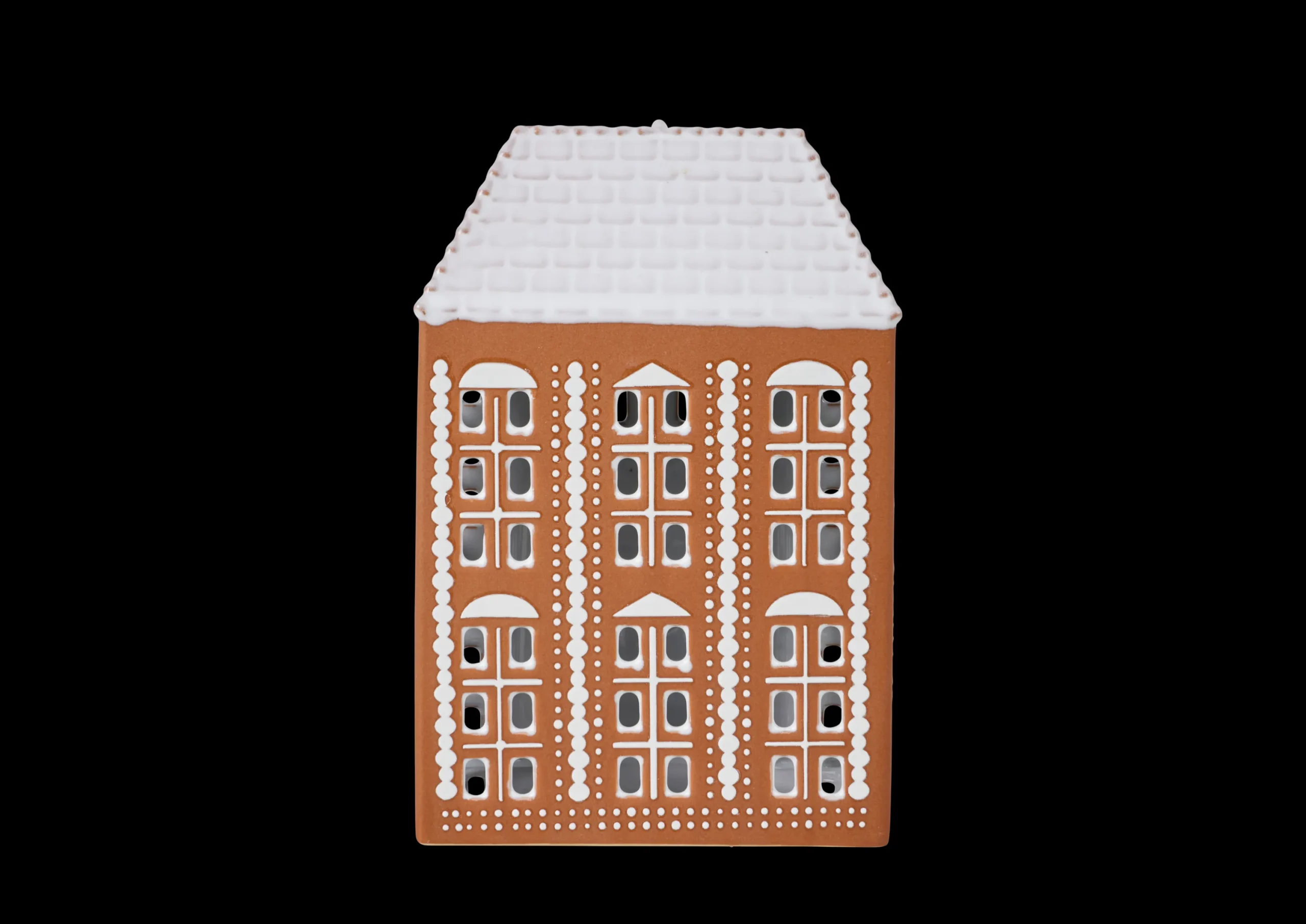 Kähler Lysestaker Og Stearinlys|Lyshus*Gingerbread Lyshus stor brun - Kjøp her