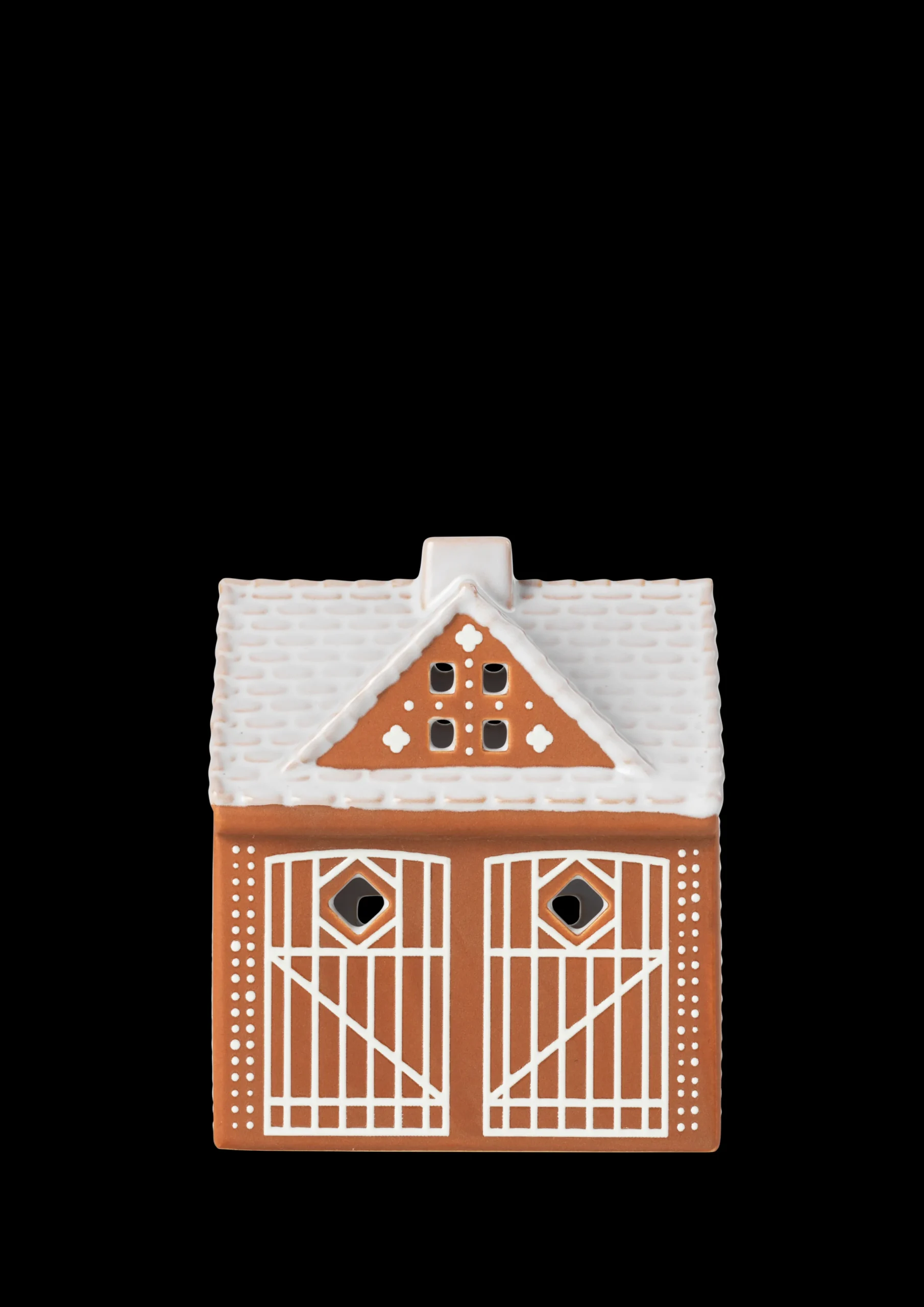 Kähler Lysestaker Og Stearinlys|Lyshus*Gingerbread Lyshus Julestall H11.5 brun - Kjøp nå