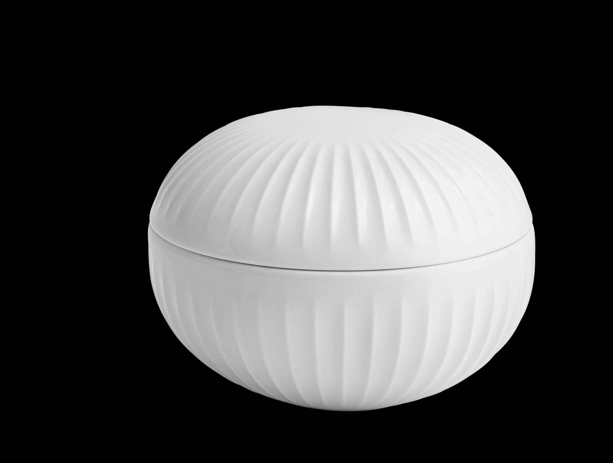 Kähler Bonbonniere|Øvrig Kjøkkenoppbevaring*Hammershøi Bonbonnier Ø12 cm hvit (16070)