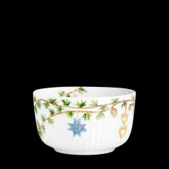 Kähler Serveringskåler|Juleservise & Borddekking*Hammershøi Christmas Skål Ø12 cm hvit m. deko