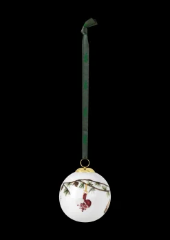 Kähler Julepynt|Julepynt*Hammershøi Christmas Kule 2020 Ø6 cm hvit m. deko