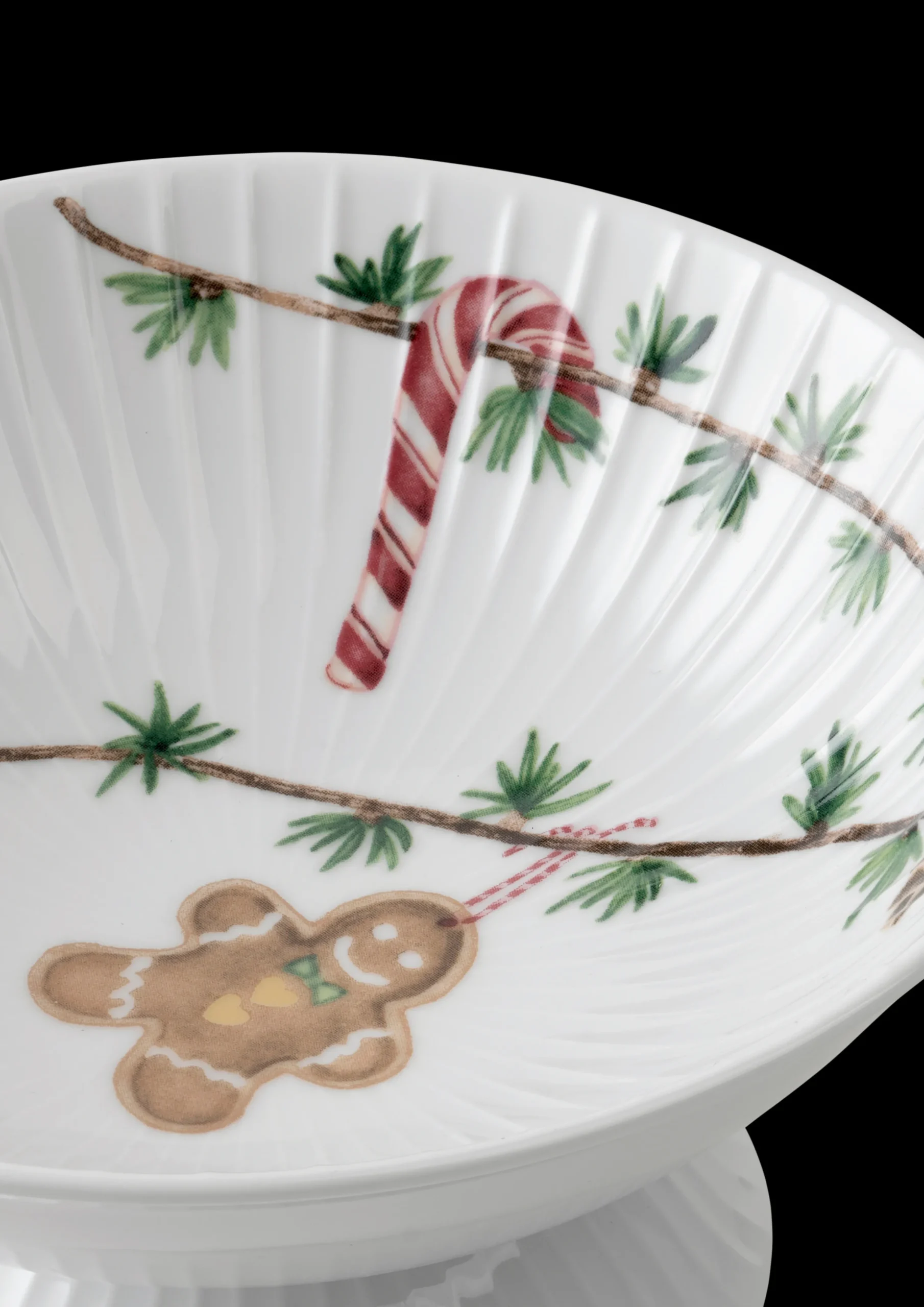 Kähler Kakefat Og Etasjefat|Juleservise & Borddekking*Hammershøi Christmas Skål på stett Ø16 cm