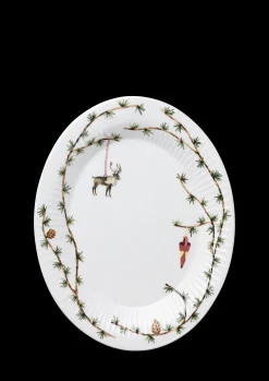 Kähler Serveringsfat|Juleservise & Borddekking*Hammershøi Christmas Oval bord skål 34x27