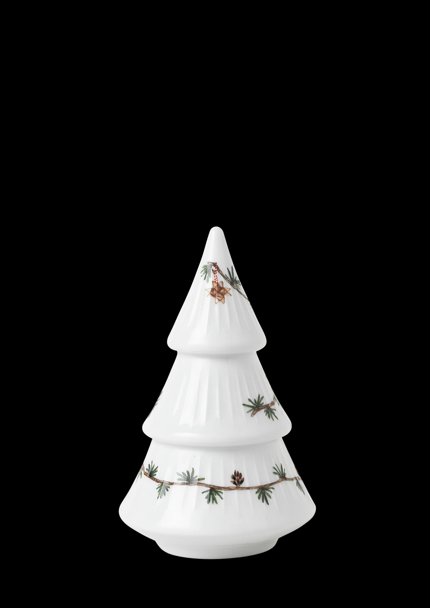 Kähler Julepynt|Julepynt*Hammershøi Christmas Juletre H16 hvit m. deko