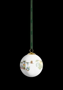 Kähler Julepynt|Julepynt*Hammershøi Christmas Kule 2024 Ø6 cm hvit m. deko