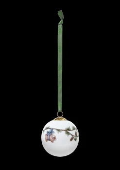 Kähler Julepynt|Julepynt*Hammershøi Christmas Kule 2023 Ø6 cm hvit m. deko