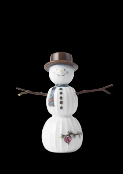 Kähler Julepynt|Julepynt*Hammershøi Christmas Snømann H11,5 hvit m. deko