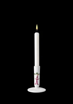 Kähler Lysestaker Og Stearinlys|Kronelysestaker*Hammershøi Christmas Lysestake H12 hvit m. deko