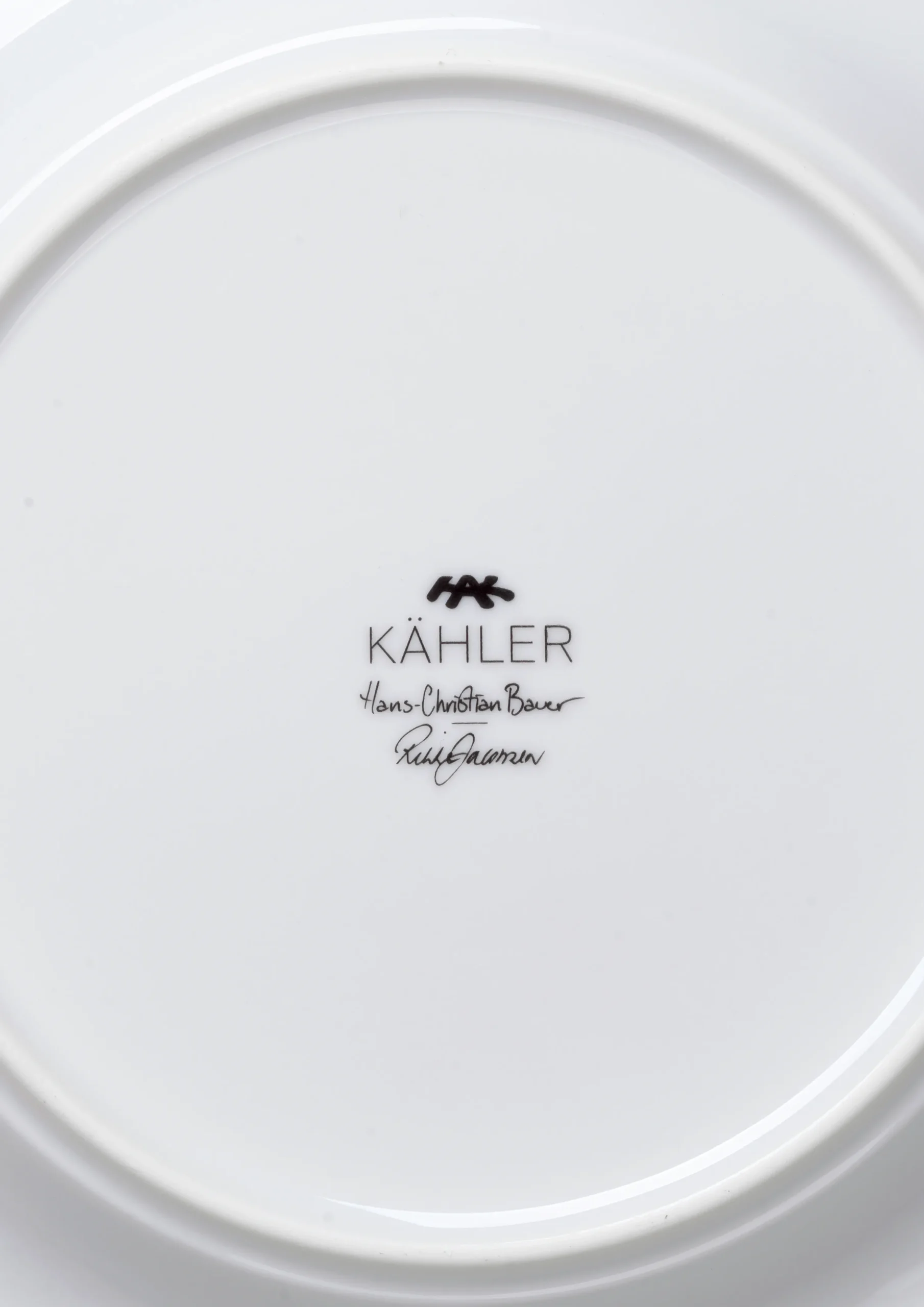 Kähler Desserttallerkner Og Asjetter|Servise*Hammershøi Christmas Tallerken Ø19 cm hvit m. deko