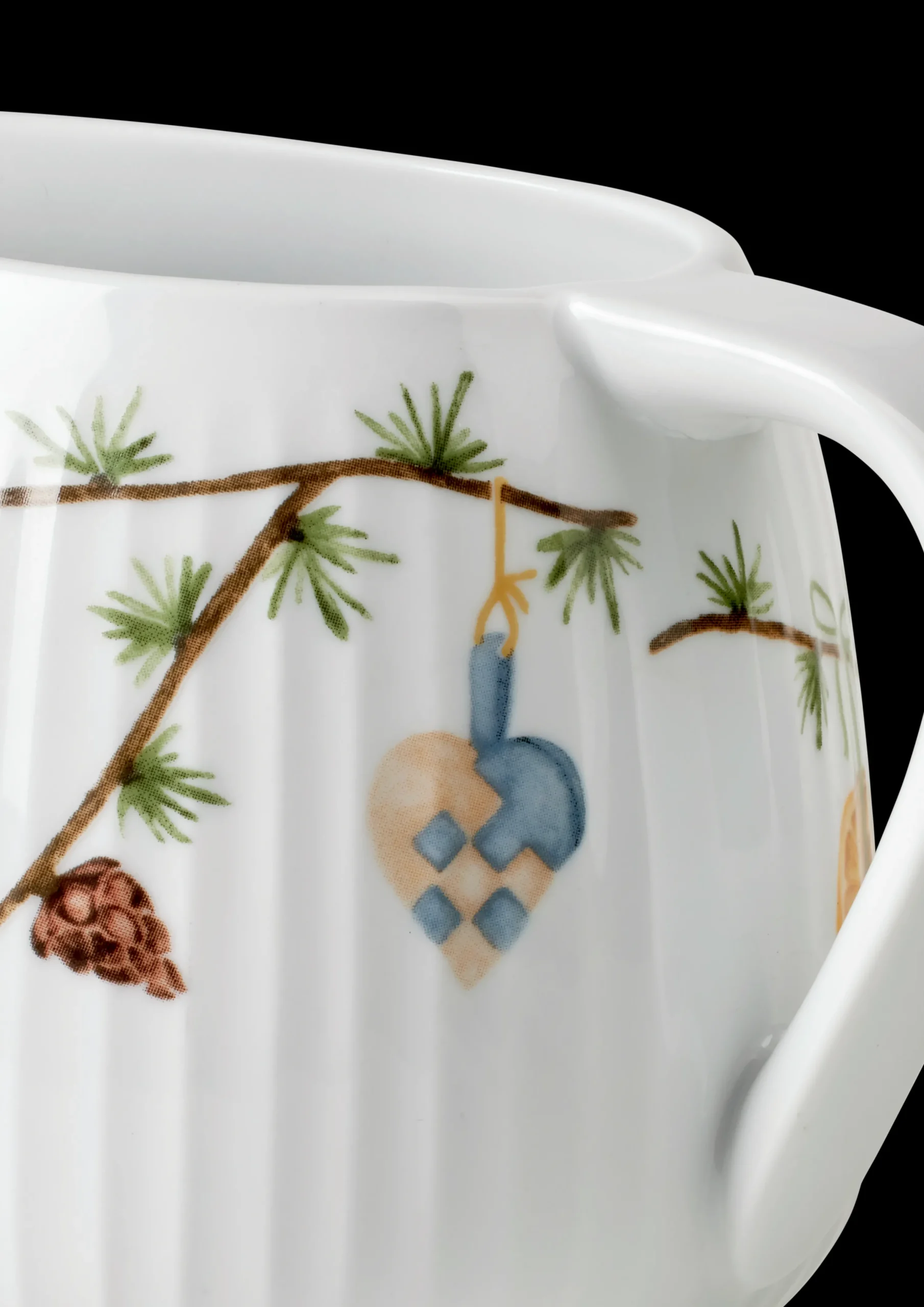 Kähler Sausesnebb*Hammershøi julesausmugge 66 cl hvit med dekor