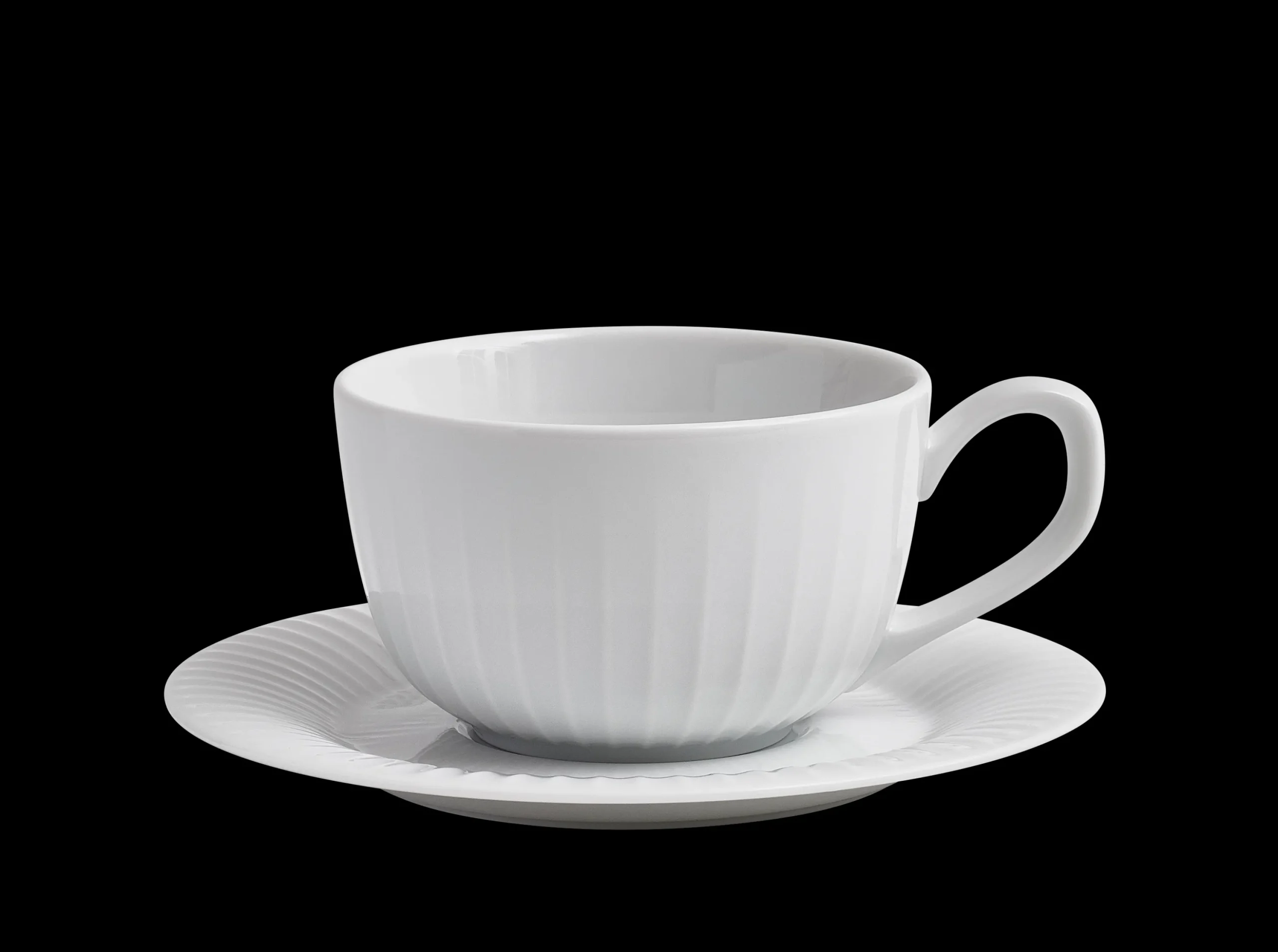 Kähler Kopper*Hammershøi Kaffekopp med skål 25 cl hvit (16060)