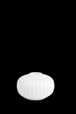 Kähler Lysestaker Og Stearinlys|Kronelysestaker*Hammershøi Lysestake rund Ø8 cm hvit (15364)