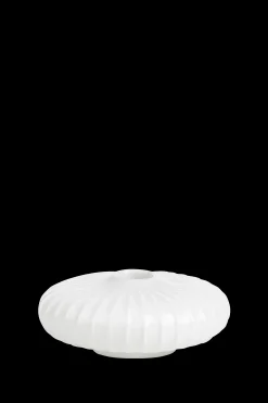 Kähler Lysestaker Og Stearinlys|Kronelysestaker*Hammershøi Lysestake rund Ø11.5 cm hvit (15368)
