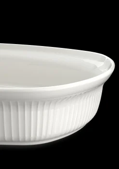 Kähler Nyheter|Ildfaste Former*Hammershøi Ovnsfast fat 32x24 cm hvit