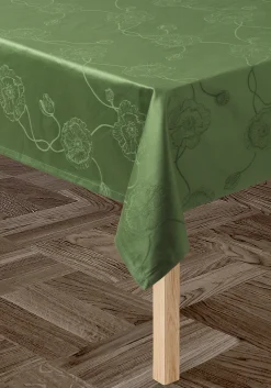 Kähler Duker|Duker*Hammershøi Poppy Damaskduk 150x370cm grønn - Kjøb her