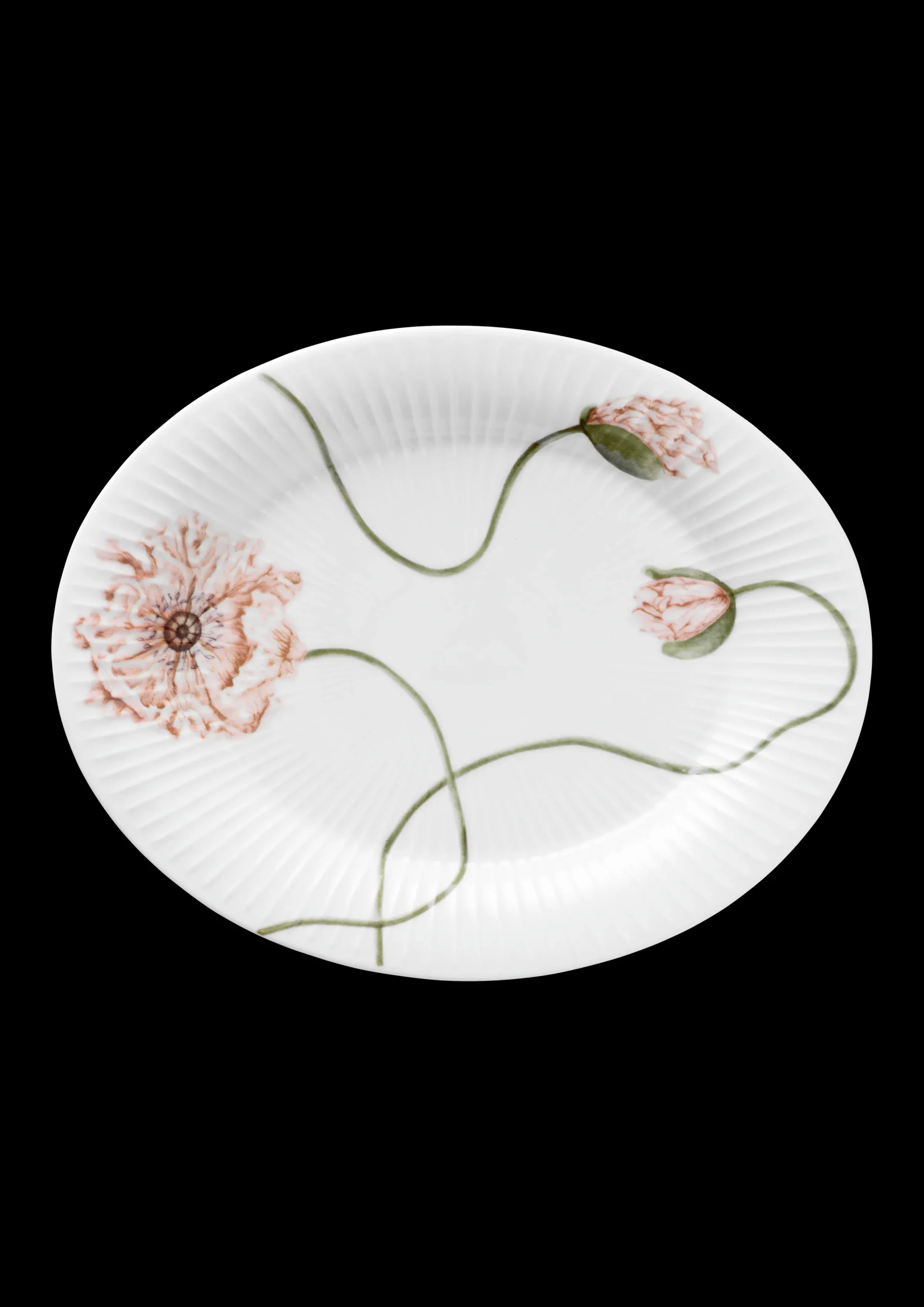 Kähler Serveringsfat*Hammershøi Poppy Oval bord skål 22.5x28.5