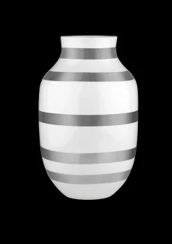 Kähler Vaser Og Urtepotteskjulere*Omaggio Vase H31 sølv (15213)
