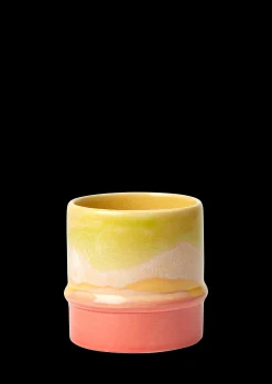 Kähler Nyheter|Krus*Poppery Krus 36 cl yellow/apple green/pink