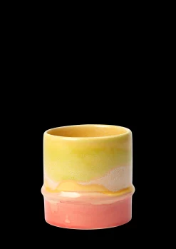 Kähler Nyheter|Krus*Poppery Krus 36 cl yellow/apple green/pink