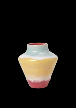 Kähler Vaser Og Urtepotteskjulere*Poppery Vase H12 cm pink/mint/gul - Kjøp nå