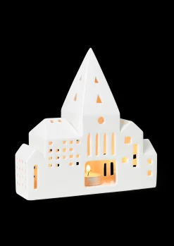 Kähler Lysestaker Og Stearinlys|Lyshus*Urbania lyshus City hvit