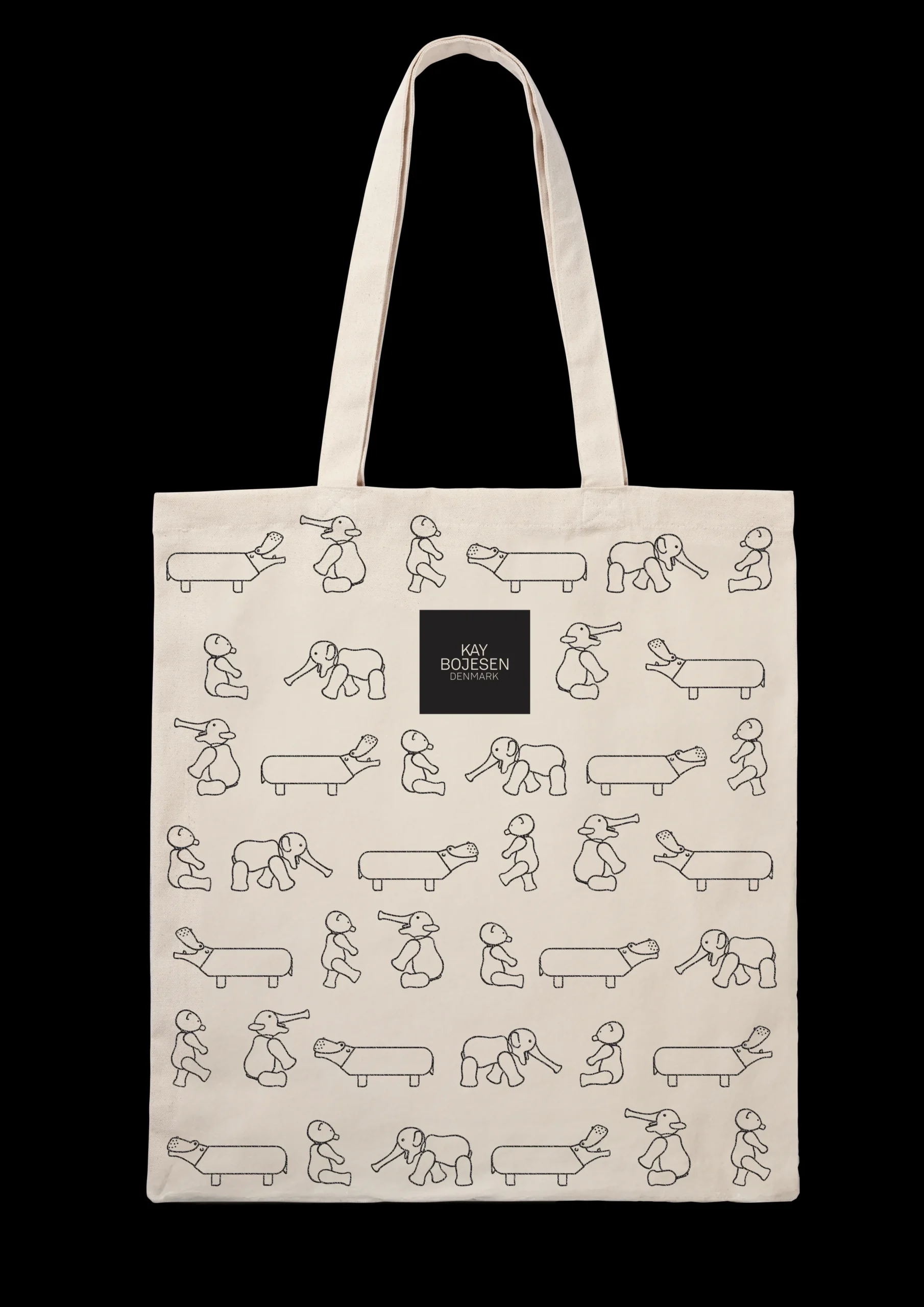 Kay Bojesen Nyheter|Vesker Og Toalettvesker*Liliput Dyr Tote 40x45 cm - Ikonisk Dansk Design