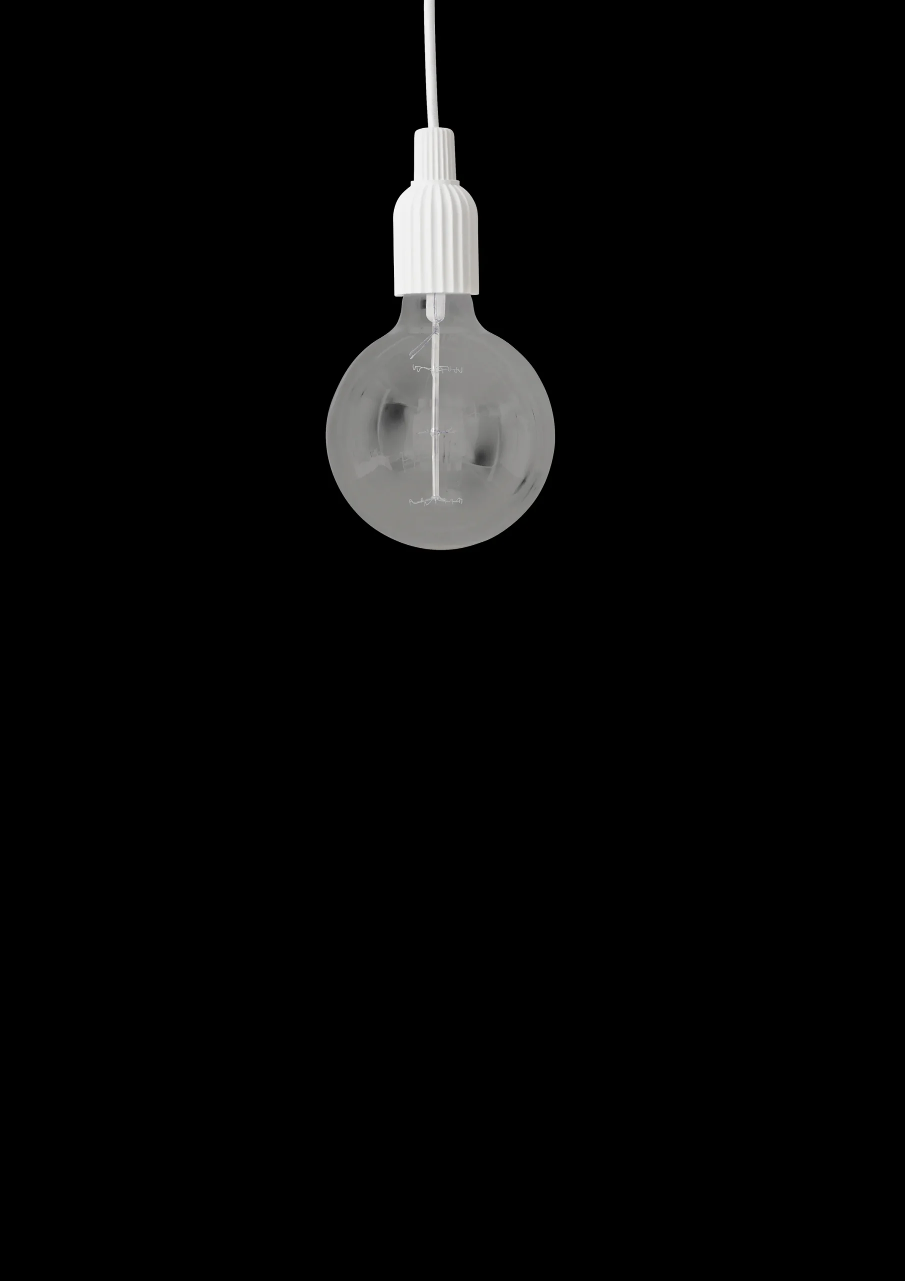 Lyngby Porcelæn Taklamper*Lyngby Fitting #01 H8.7 hvit