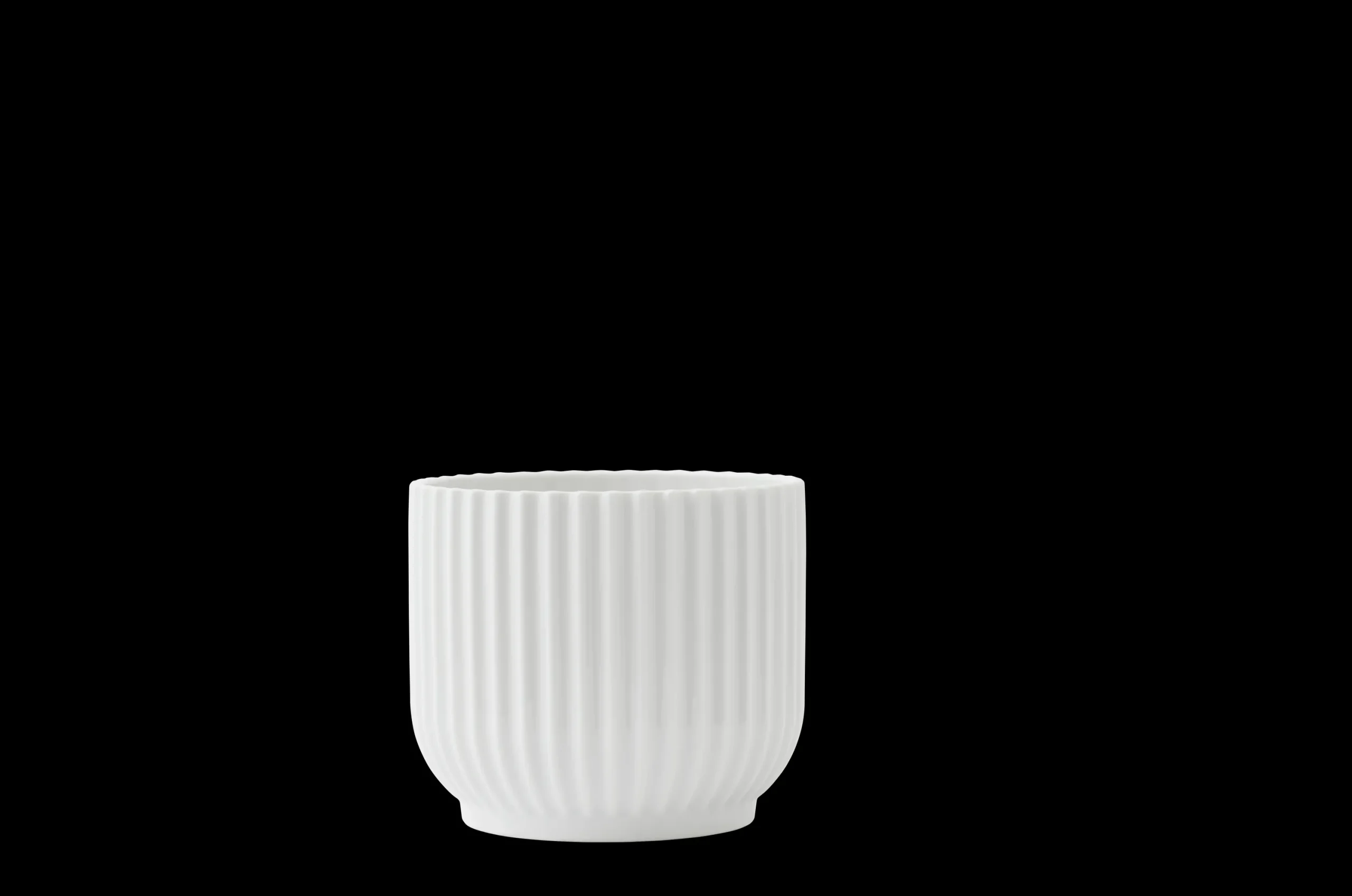 Lyngby Porcelæn Vaser Og Urtepotteskjulere|Urtepotter*Lyngby Blomsterpotte liten hvit