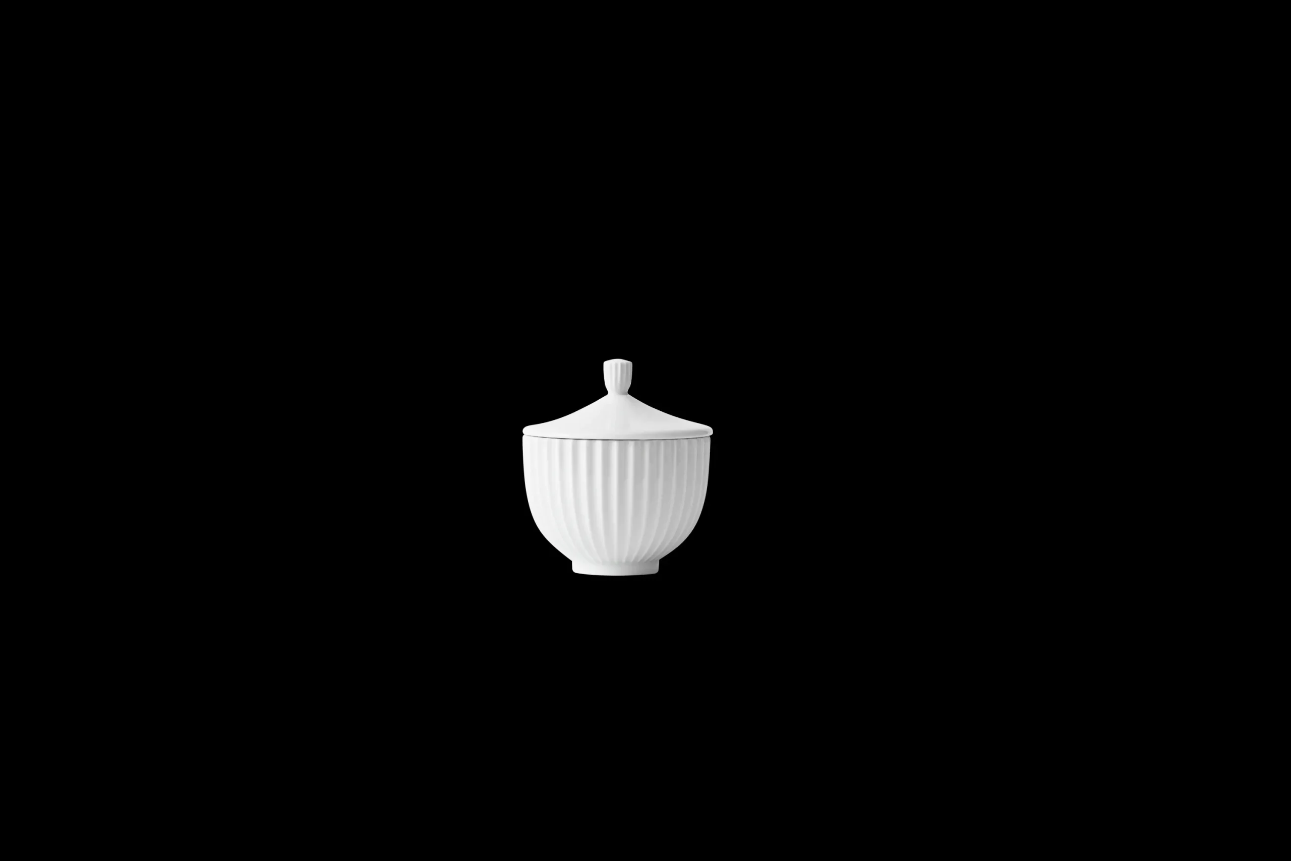 Lyngby Porcelæn Bonbonniere|Øvrig Kjøkkenoppbevaring*Lyngby Bonbonnier Ø10 cm hvit porselen