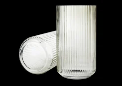 Lyngby Porcelæn Vaser Og Urtepotteskjulere*Lyngby Vase H31 smoke munnblåst glass