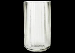 Lyngby Porcelæn Vaser Og Urtepotteskjulere*Lyngby Vase H31 smoke munnblåst glass
