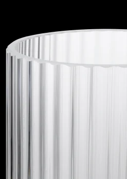 Lyngby Porcelæn Vaser Og Urtepotteskjulere*Lyngby Vase H20.5 klar munnblåst glass