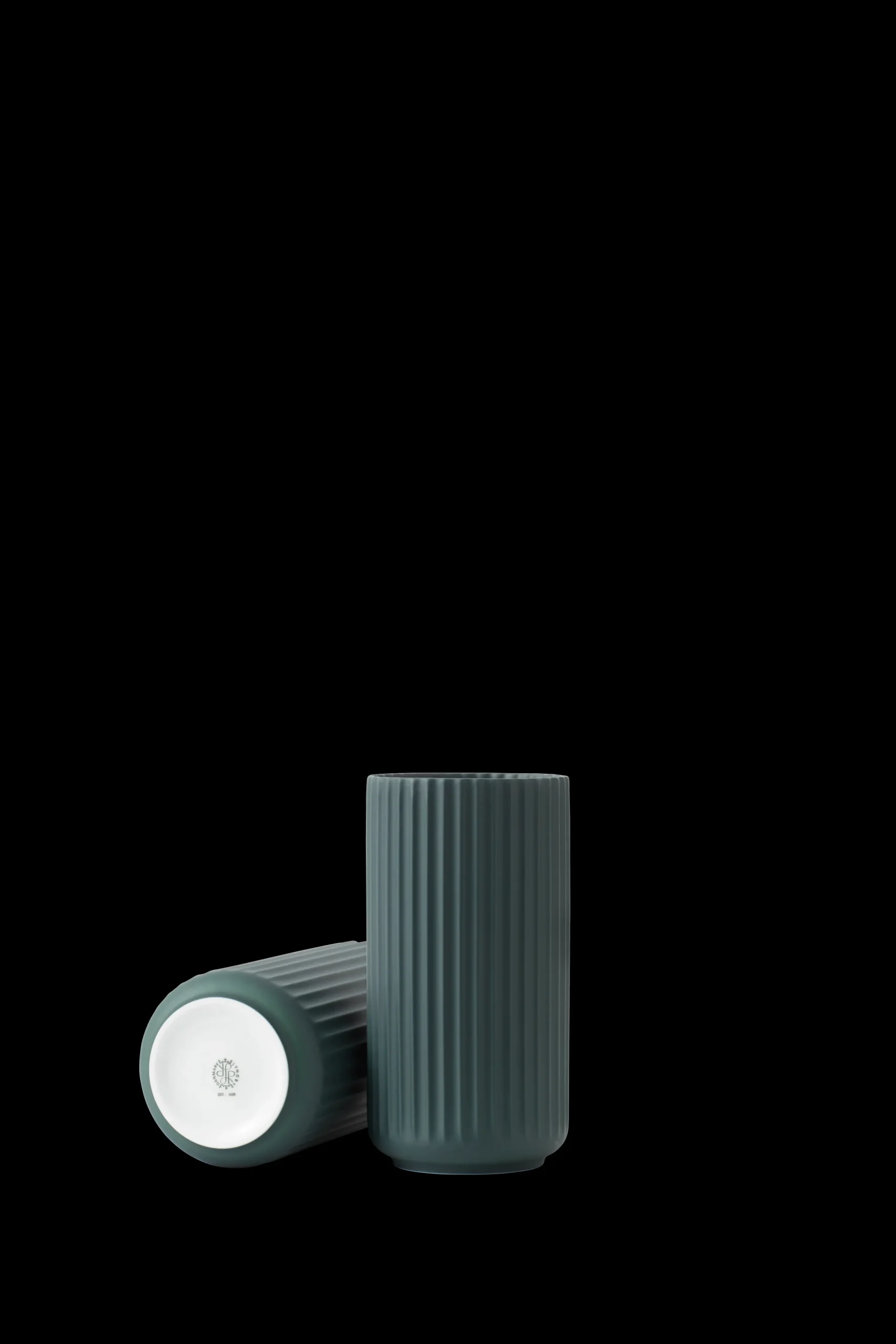 Lyngby Porcelæn Vaser Og Urtepotteskjulere*Lyngby Vase H25 copenhagen green porselen