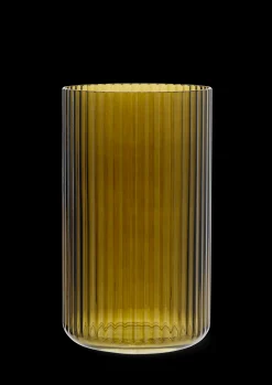 Lyngby Porcelæn Vaser Og Urtepotteskjulere*Lyngby Vase H25 olivengrønn glass