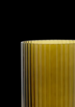 Lyngby Porcelæn Vaser Og Urtepotteskjulere*Lyngby Vase H25 olivengrønn glass