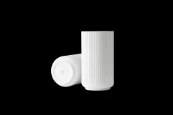Lyngby Porcelæn Vaser Og Urtepotteskjulere*Lyngby Vase H31 hvit porselen