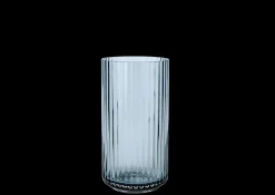 Lyngby Porcelæn Vaser Og Urtepotteskjulere*Lyngby Vase H20.5 blue munnblåst glass