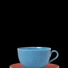 Lyngby Porcelæn Kopper*Rhombe Color Tekopp med skål blå