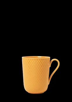 Lyngby Porcelæn Krus*Rhombe Color Kopp med hank 33 cl gul