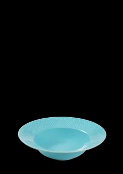 Lyngby Porcelæn Dype Tallerkner|Servise*Rhombe Color Dyp tallerken Ø24.5 cm turkis