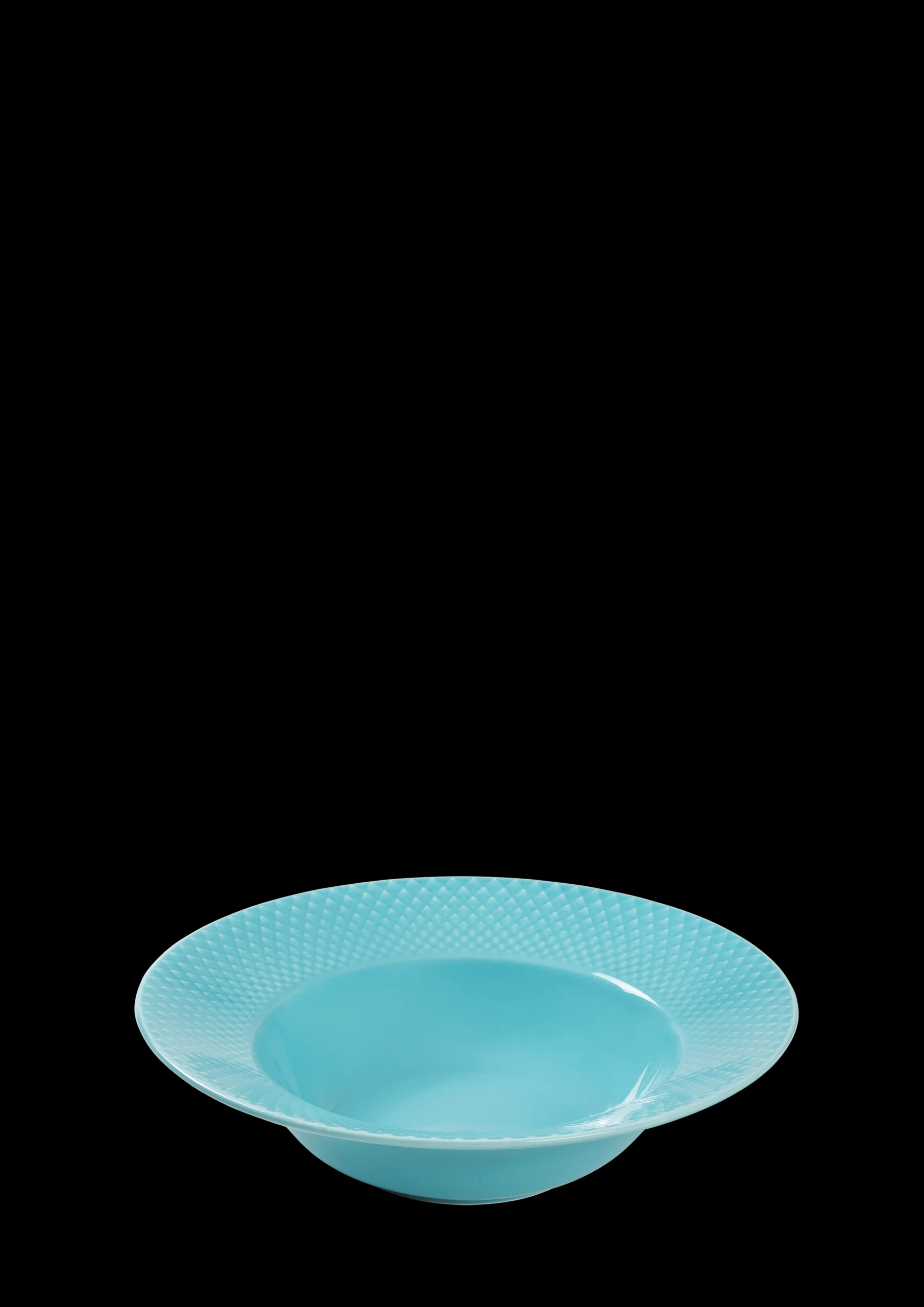 Lyngby Porcelæn Dype Tallerkner|Servise*Rhombe Color Dyp tallerken Ø24.5 cm turkis