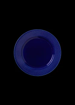 Lyngby Porcelæn Lunsjtallerkener|Servise*Rhombe Color Lunsjtallerken Ø23cm mørk blå