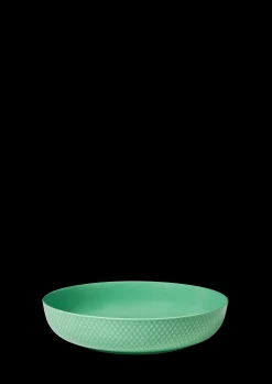Lyngby Porcelæn Serveringskåler*Rhombe Color Serveringsskål Ø28 cm grønn