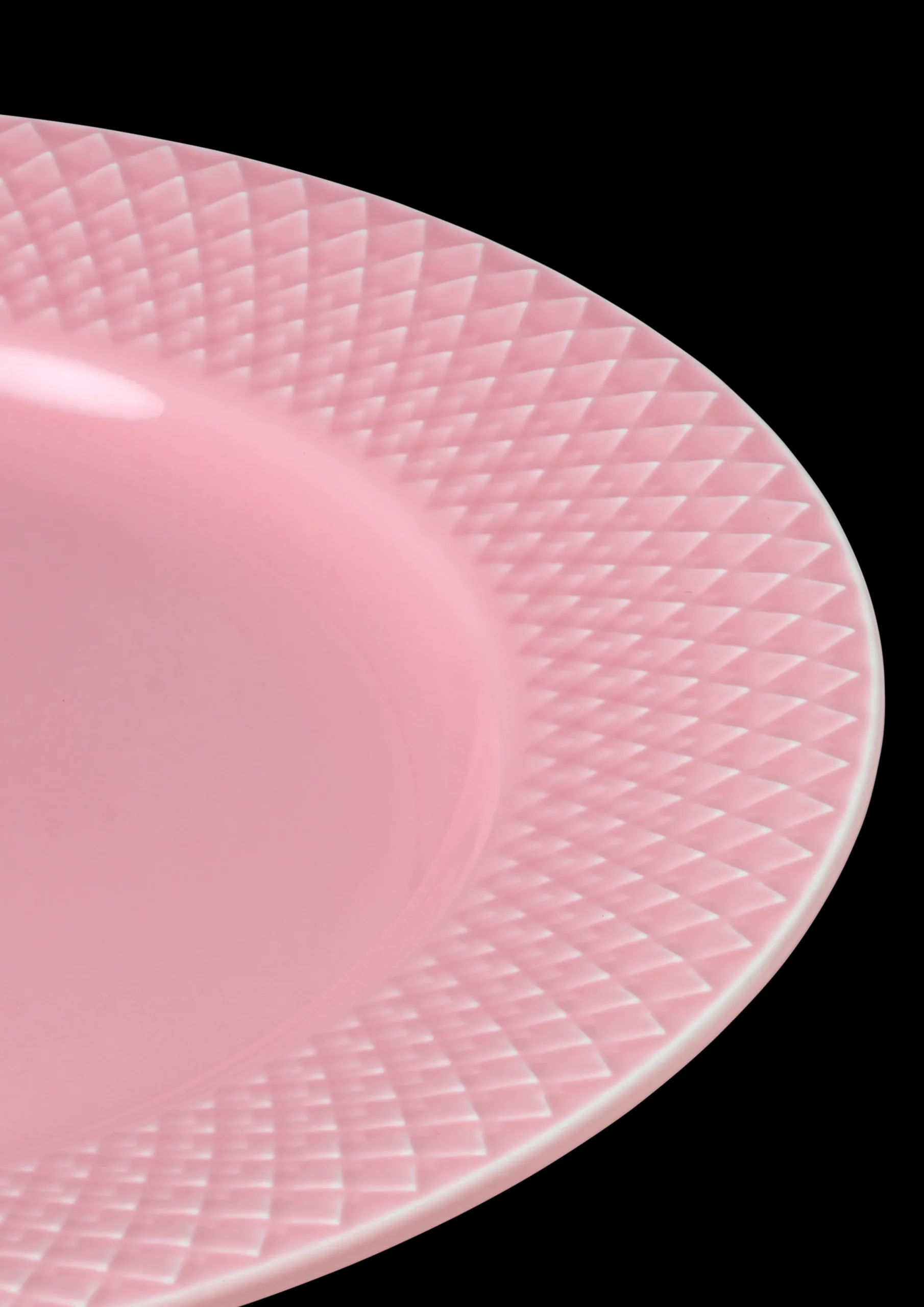 Lyngby Porcelæn Lunsjtallerkener|Servise*Rhombe Color Lunsjtallerken Ø21 cm rosa