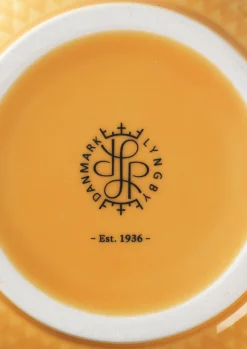 Lyngby Porcelæn Vaser Og Urtepotteskjulere*Rhombe Color Vase H20 gul porselen